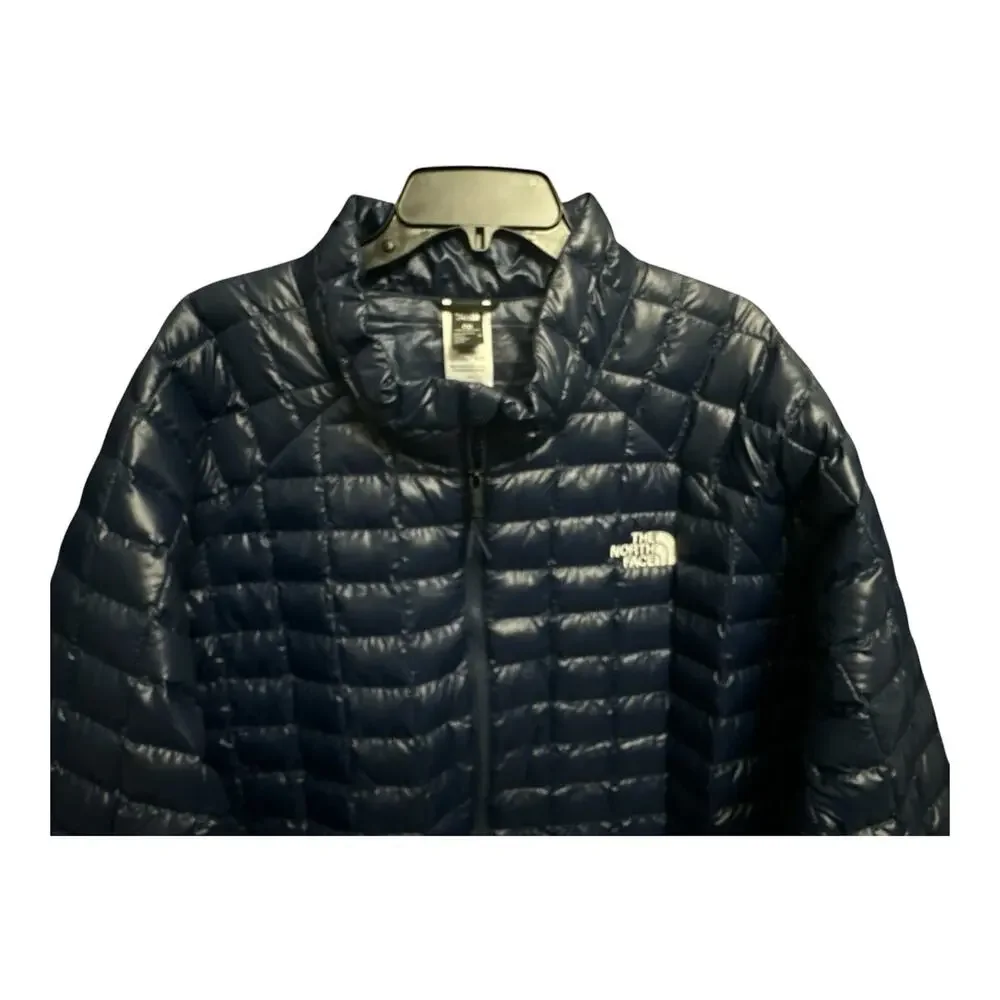 North Face 4X Jacket Thermoball Puffer Insulated Coat Summit Navy Blue Full Zip